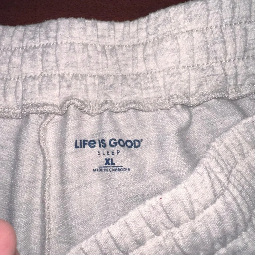 Life Is Good Women's Light Gray Pajama Shorts